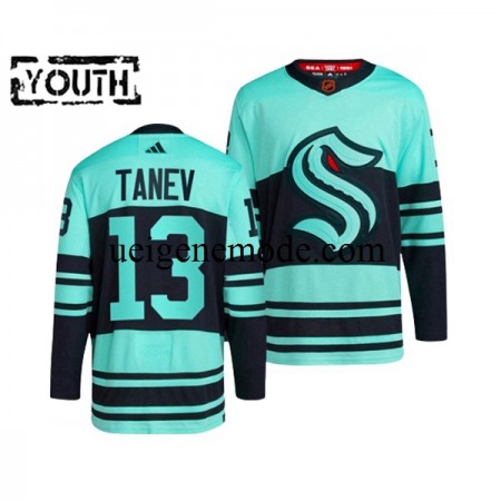 Kinder Seattle Kraken Eishockey Trikot BRANDON TANEV 13 Adidas 2022-2023 Reverse Retro Blau Authentic
